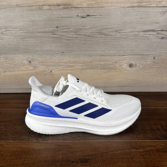 adidas Ultraboost 5X Mens Size 10.5 Cloud White Dark Blue Putty Grey JH7249 - Picture 3 of 9